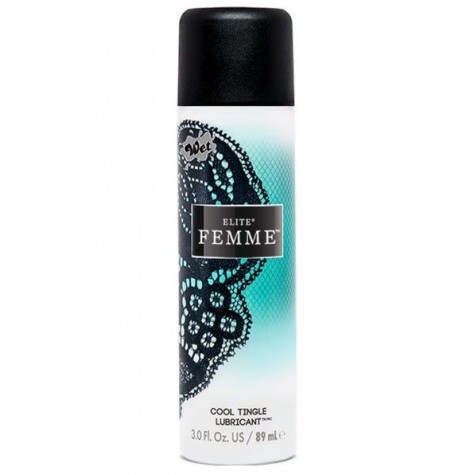 Возбуждающий гибридный лубрикант Wet Elite Femme Cool Tingle - 89 мл.